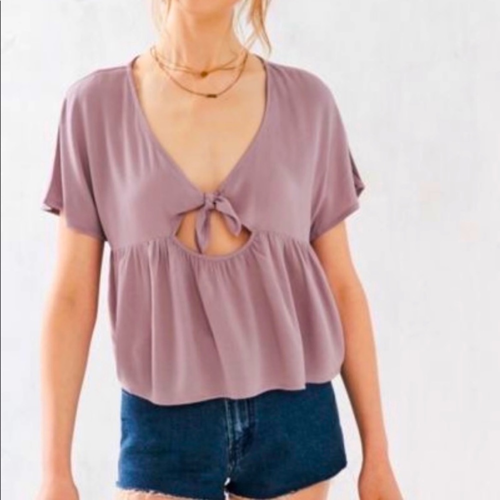Urban Outfitters Front-Tie Blouse